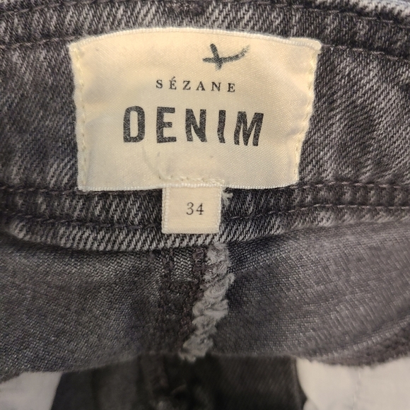 Sezane The Iconic Straight Leg Middle Grey Jeans - Picture 6 of 6